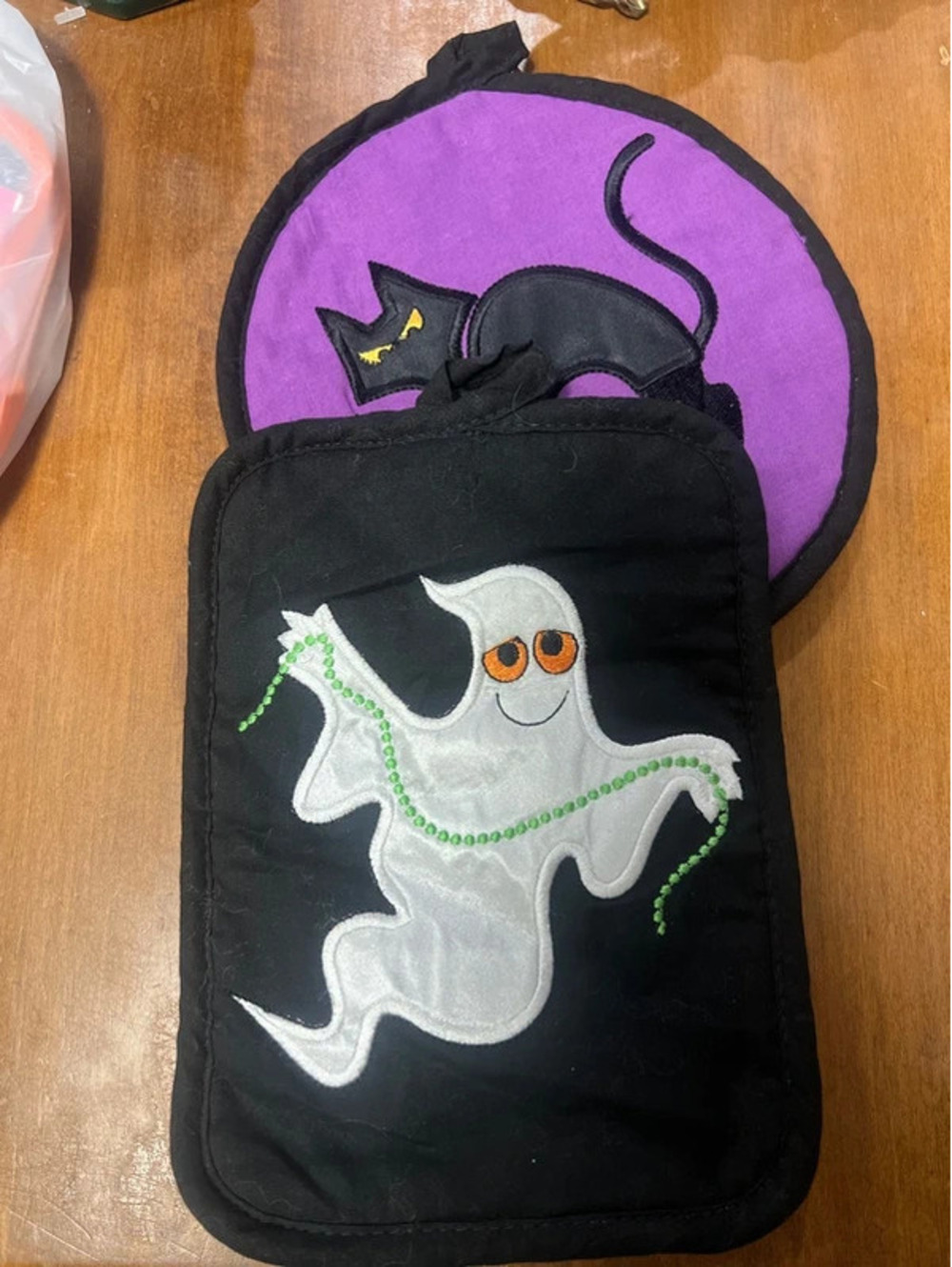 2 Halloween hot pads